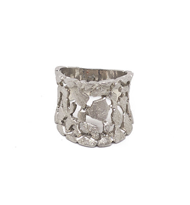 Anillo Empedrado Chico Plata